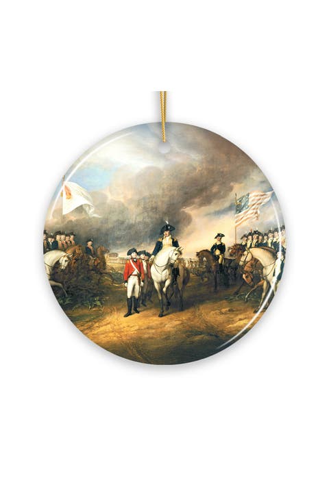 Surrender Of Lord Cornwallis Painting Round Ornament