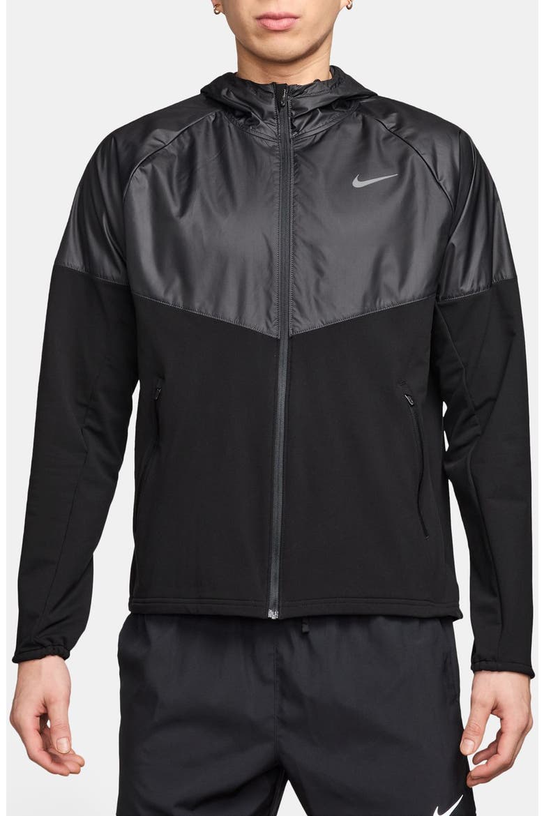 Repel Winterized Running Jacket, Main, color, BLACK/ ANTHRACITE