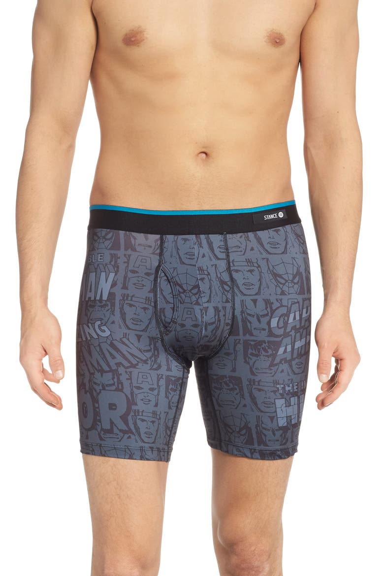 Marvel Boxer Briefs, Main, color, BLACK