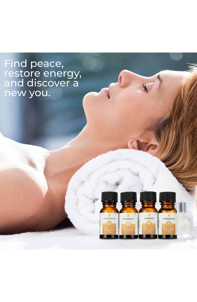 PURSONIC Essential Oils Christmas Gift Set 14 Piece Aromatherapy Collection, Alternate, color, Multicolor