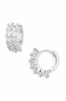 NORDSTROM RACK Double Row Huggie Hoop Earrings