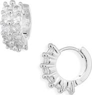 NORDSTROM RACK Double Row Huggie Hoop Earrings