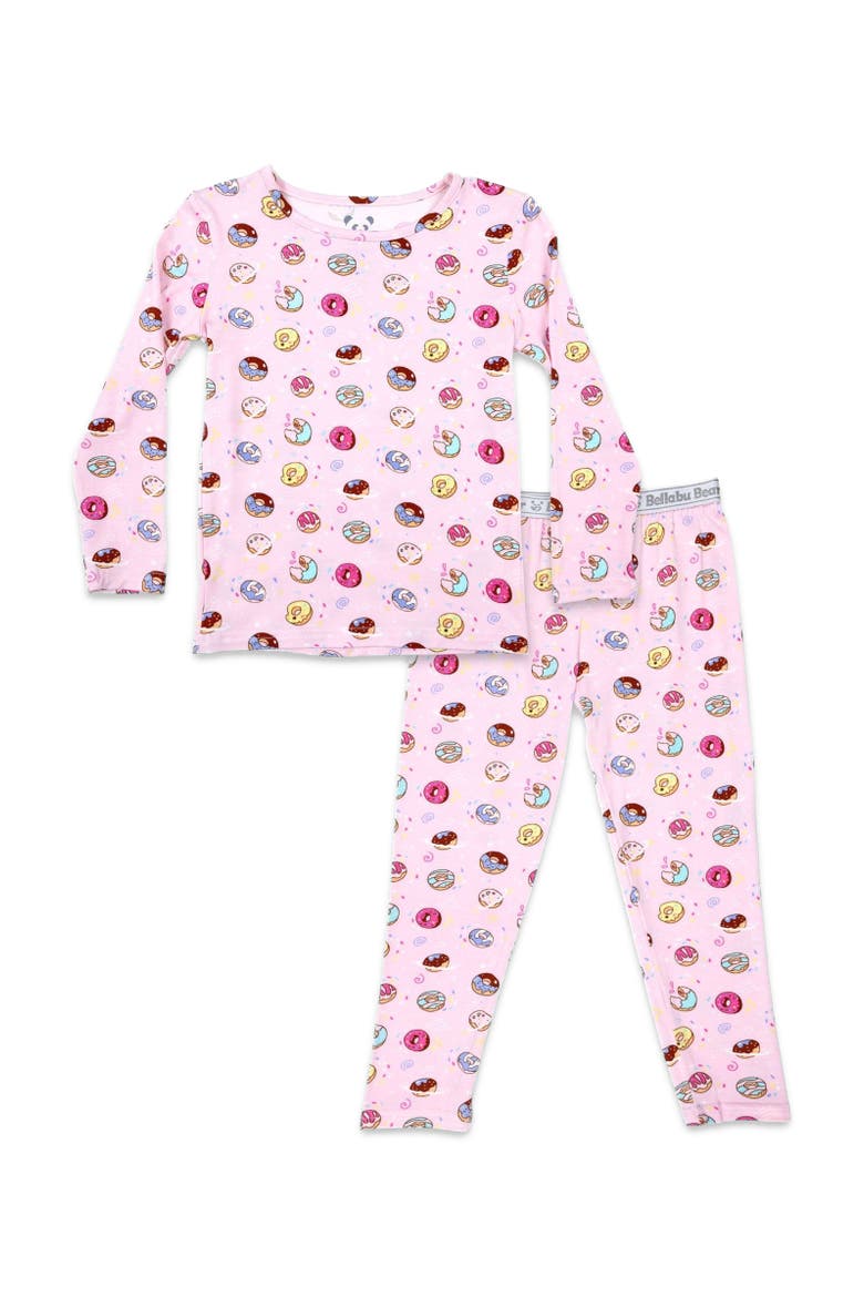 Kids' Pink Donut Set of 2 Piece Pajamas, Main, color, Pink Donut