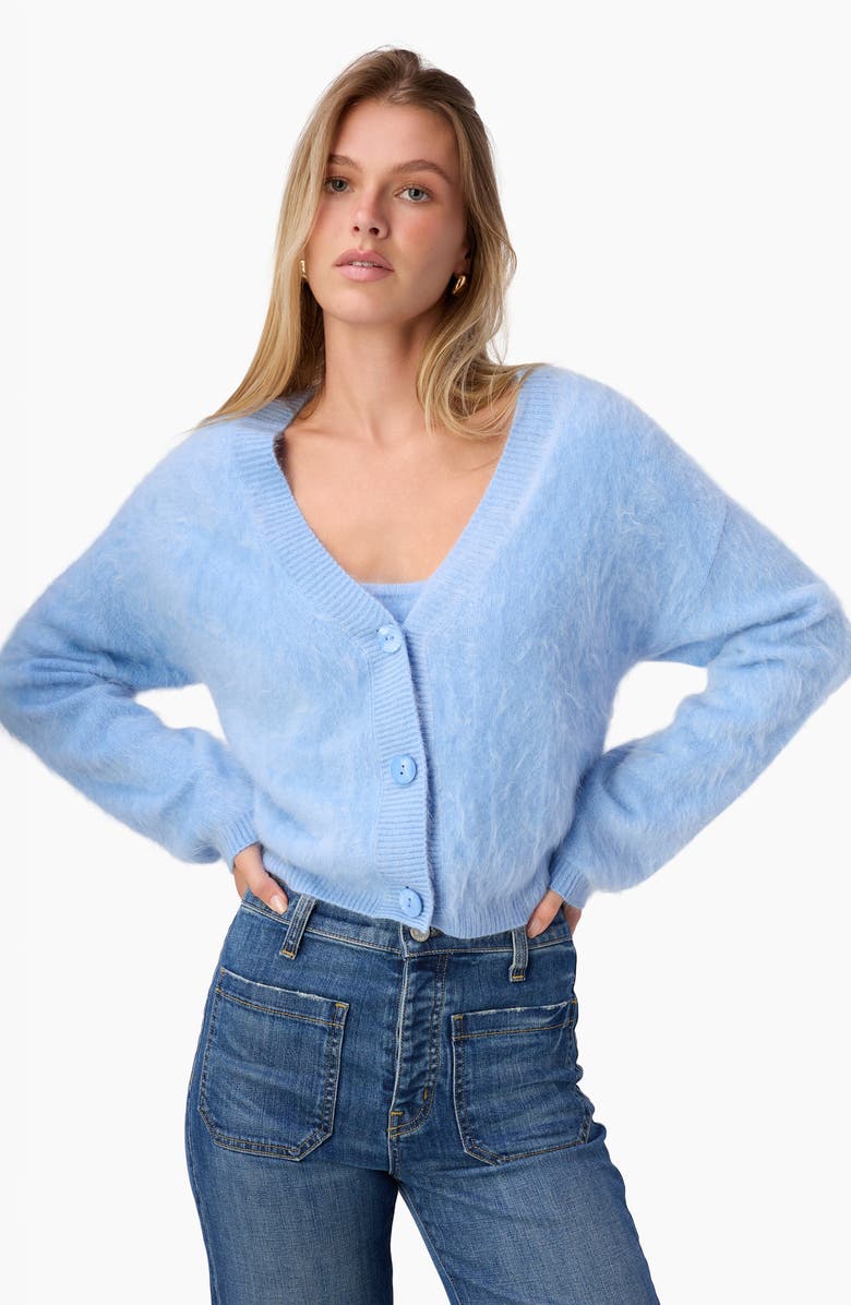 CAMI NYC Josefa Cashmere Cardigan, Alternate, color, Cerulean
