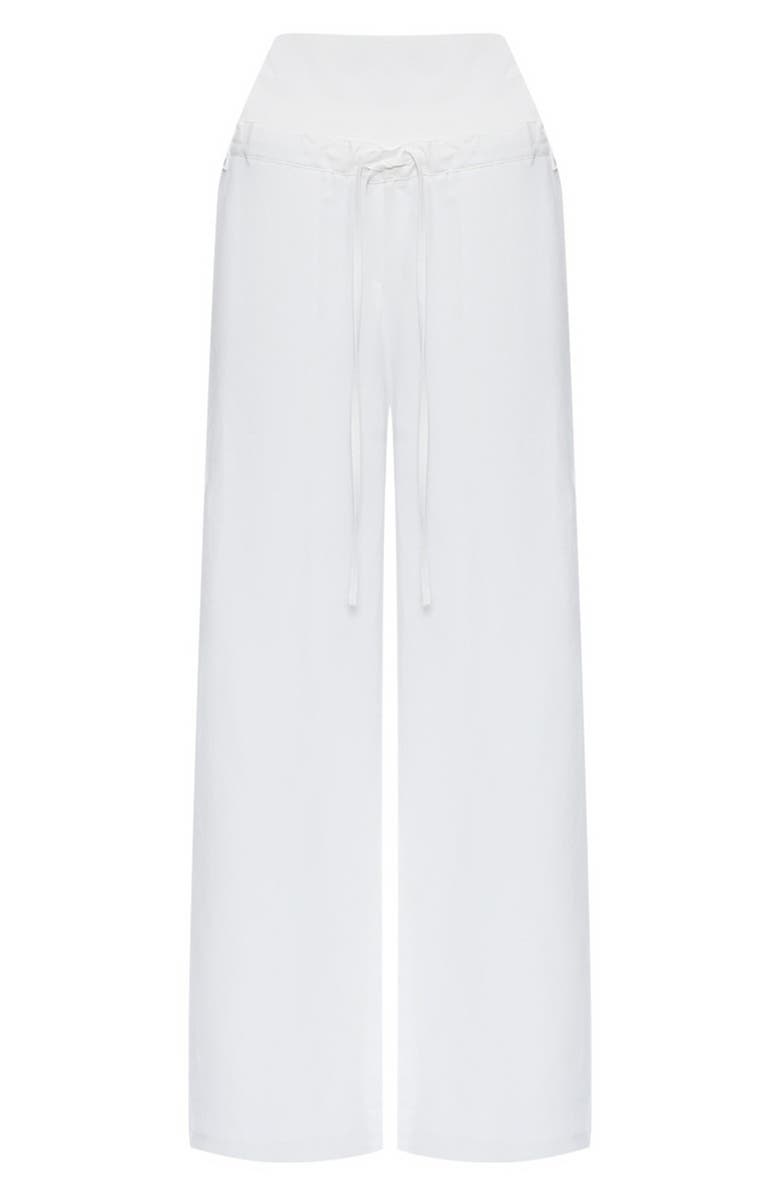 PIETRO BRUNELLI MATERNITY Over the Bump Drawstring Pants, Alternate, color, 