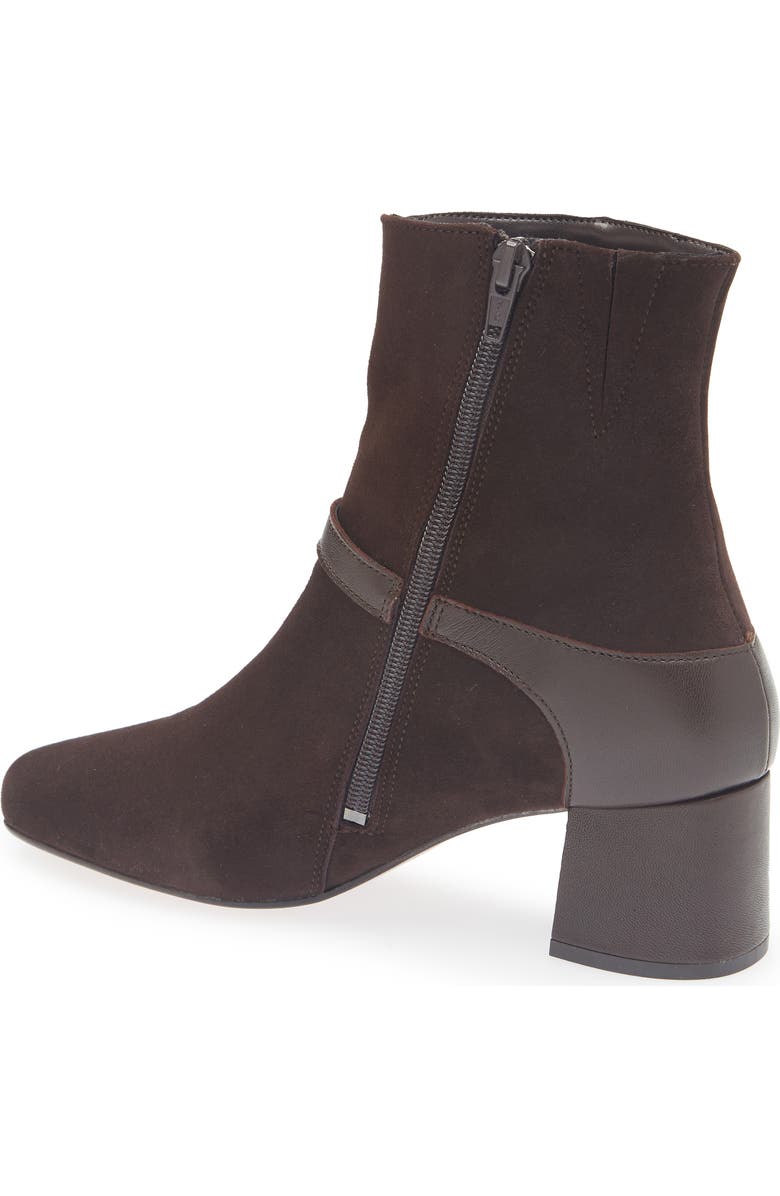 Bruno Magli Danica Square Toe Bootie, Alternate, color, Dark Brown Suede