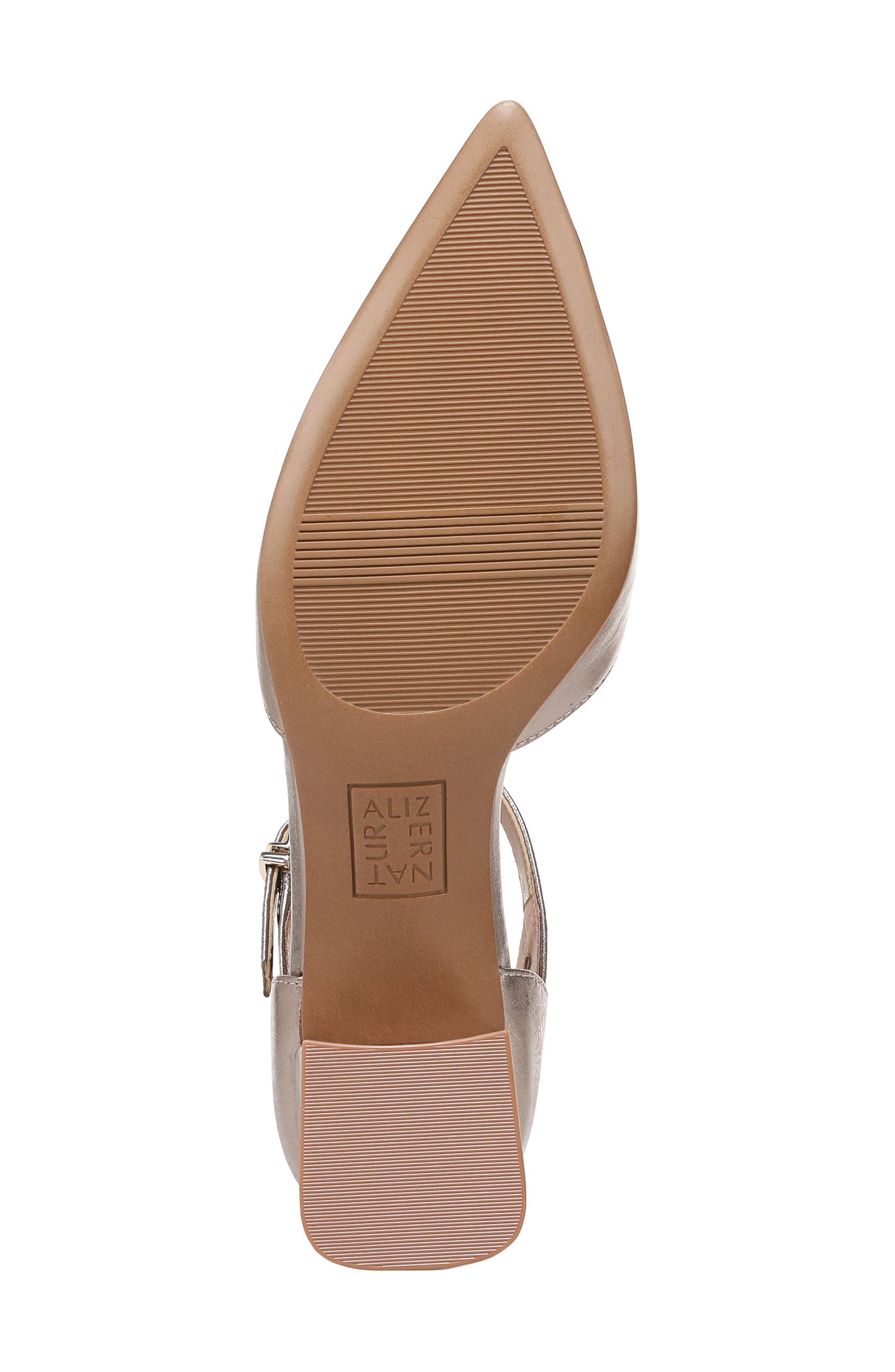 Maddox Ankle Strap Pointed Toe Pump, Alternate, color, PATINA PEWTER