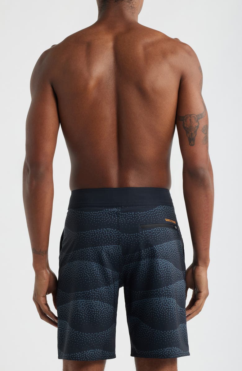 SANTO STUDIO Cole Houshmand Pro Board Shorts, Alternate, color, Black