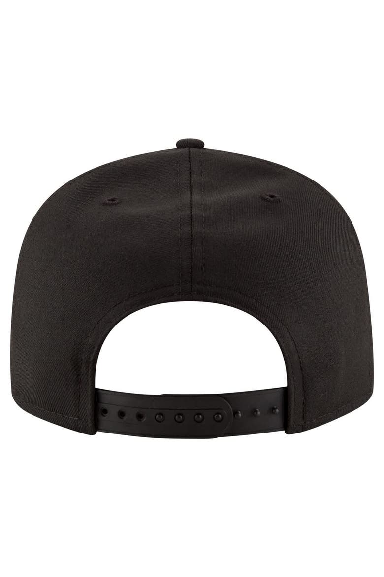 Men's New Era  Black Tennessee Titans Black & White 9FIFTY Snapback Hat, Alternate, color, Black