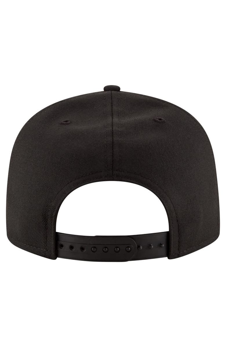 New Era Men's New Era Black Tennessee Titans Black & White 9FIFTY Snapback Hat, Alternate, color, Black