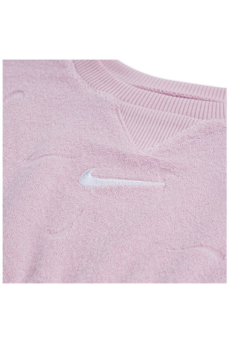 Essentials Terry Romper, Alternate, color, PINK FOAM