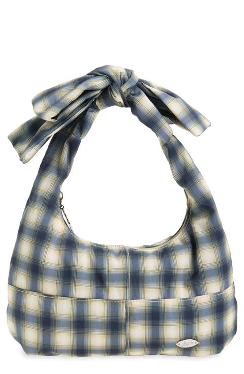 Roo Check Tie Shoulder Bag