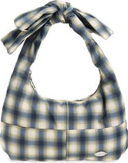 Damson Madder Roo Check Tie Shoulder Bag