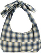 Damson Madder Roo Check Tie Shoulder Bag