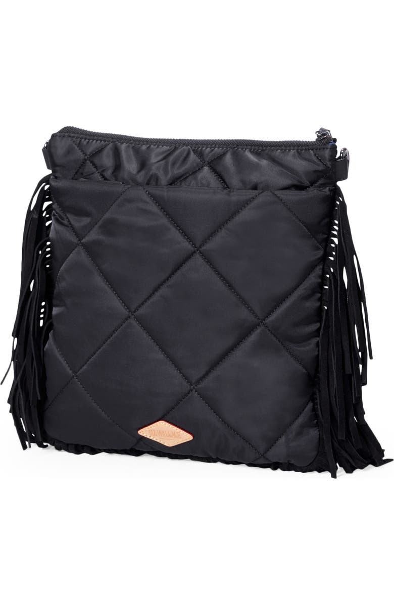 MZ Wallace Madison Fringe Quilted Crossbody Bag, Alternate, color,