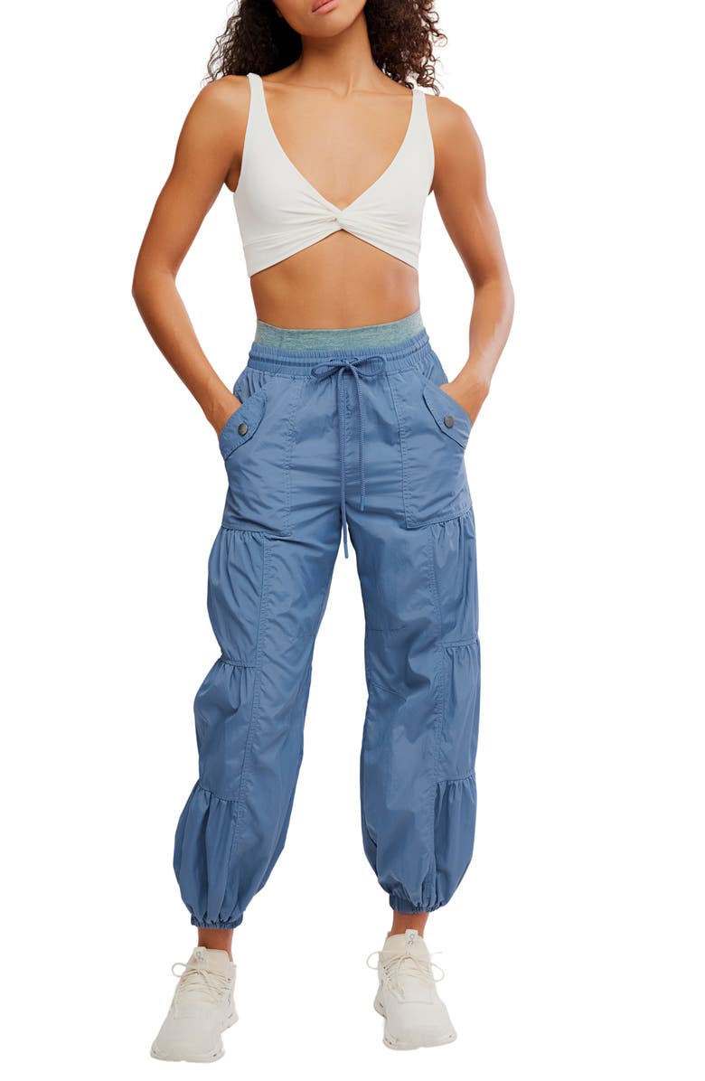 Free People FP Movement Never Better Twist Front Sports Bra, Alternate, color, White