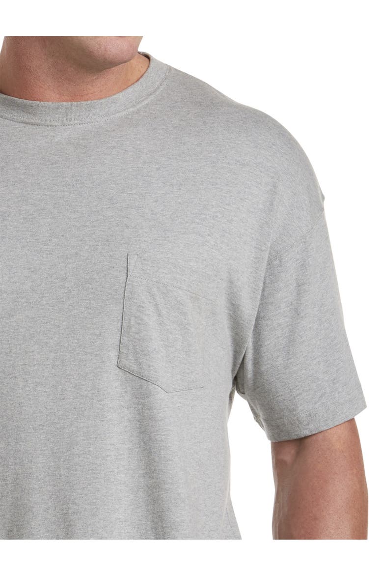 Big & Tall Moisture-Wicking Pocket T-Shirt, Alternate, color, GREY HEATHER