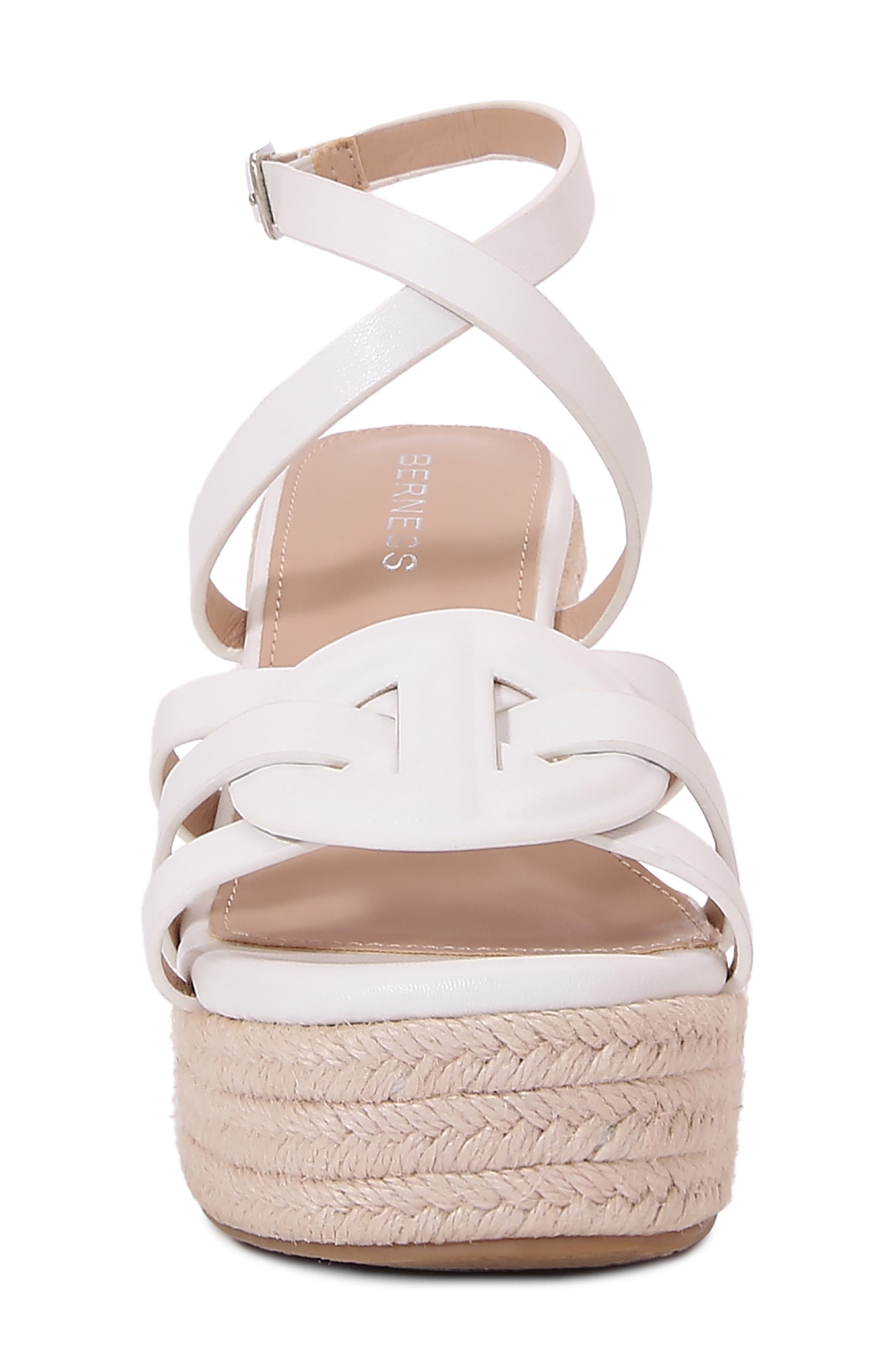 Rhiannon Platform Espadrille Wedge Sandal, Alternate, color, WHITE