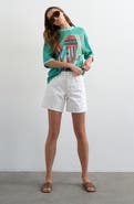 Topshop Editor Mid Rise Denim Shorts