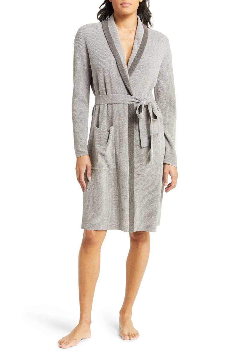 Barefoot Dreams<sup>®</sup> CozyChic Ultra Lite<sup>™</sup> Tipped Short Robe, Main, color, 