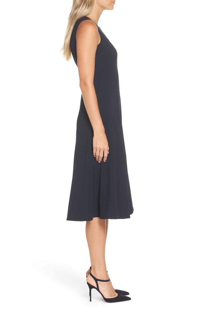 Sleeveless Midi Dress, Alternate, color, NAVY