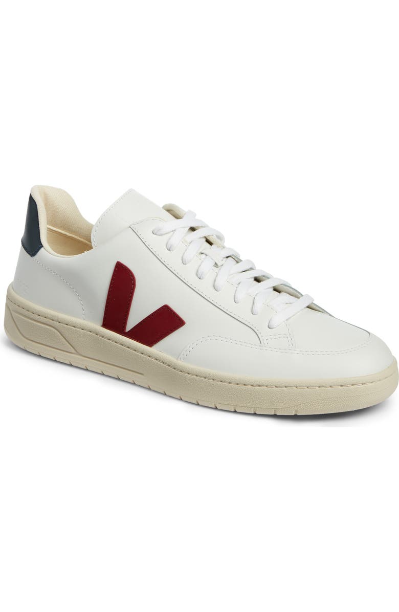 Veja V-12 Low Top Sneaker, Main, color, Extra White/ Marsala/ Nautico