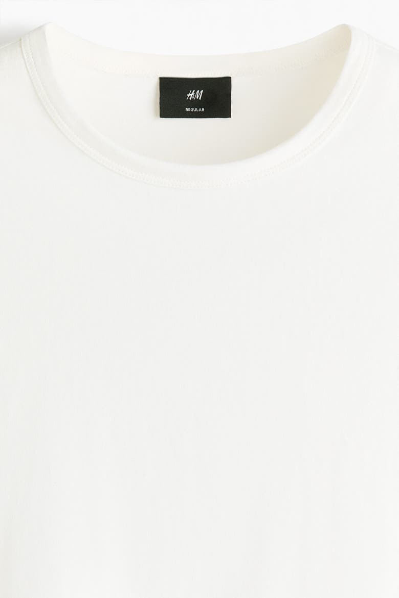 Regular-fit Cotton T-shirt, Alternate, color, Ivory