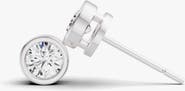 SEREIA OFFICIAL 14K Gold Studs 0.75 Carat Sereia Round Bezel