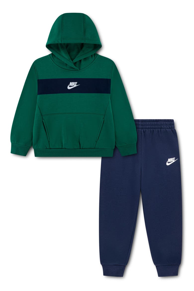 Kids' Goal Fleece Hoodie & Joggers Set, Main, color, MIDNIGHT NAVY