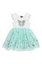 Kids' Sequin Butterfly Flutter Sleeve Tulle Dress