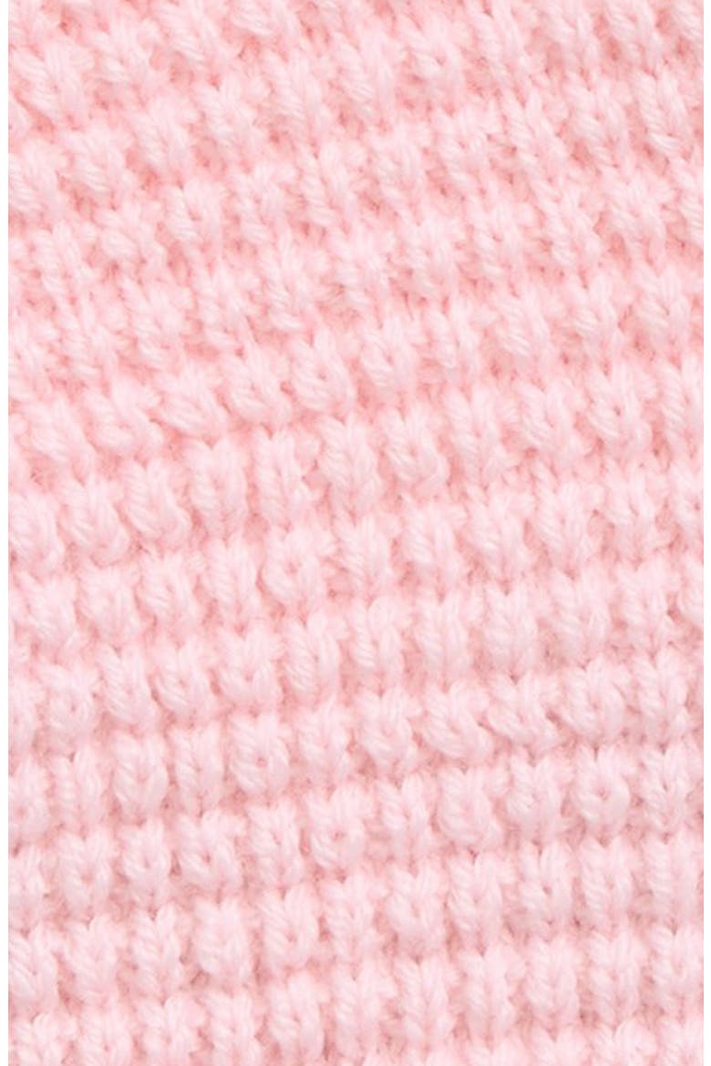 Kids' Teddy Bear Logo Patch Virgin Wool Beanie, Alternate, color, PINK