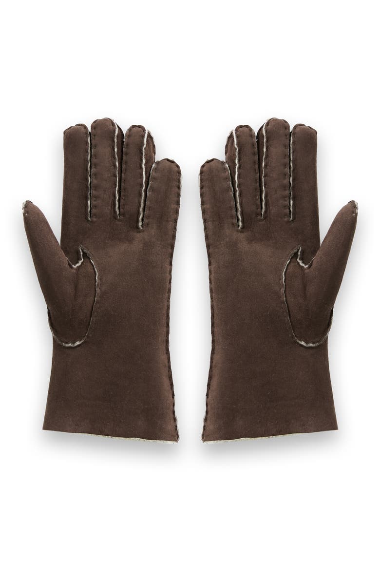 Celtic & Co. Sheepskin Gloves, Main, color, Mocca