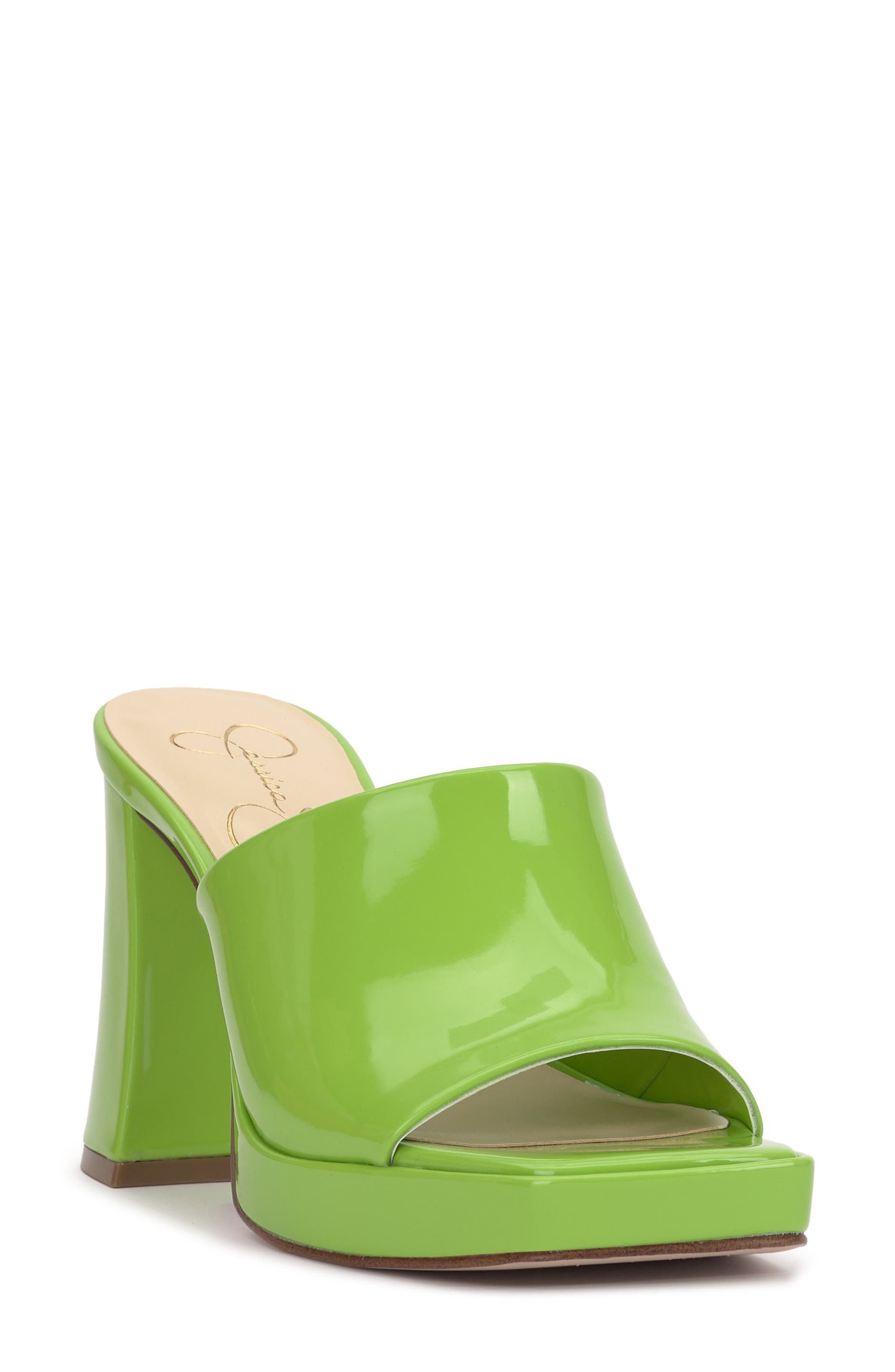 Jessica Simpson Kashet Platform Slide Sandal, Main, color, Spring Green