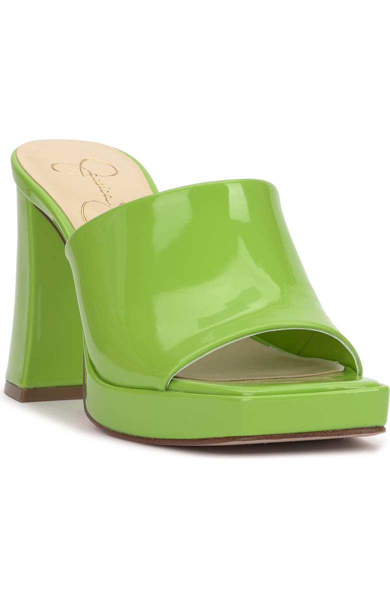 Jessica Simpson Kashet Platform Slide Sandal, Main, color, Spring Green