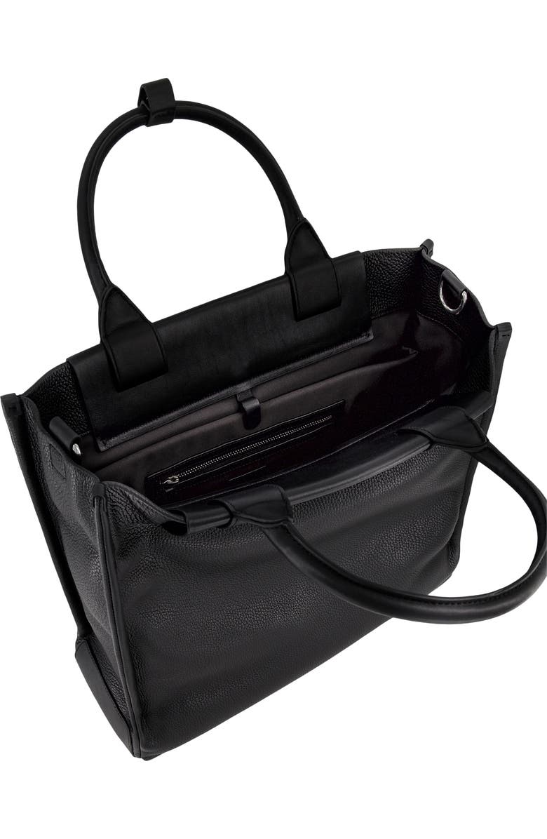 Vince Nordhelm Leather Tote, Alternate, color, Black