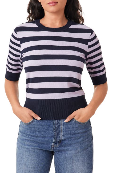 Crewneck Short Sleeve Sweater