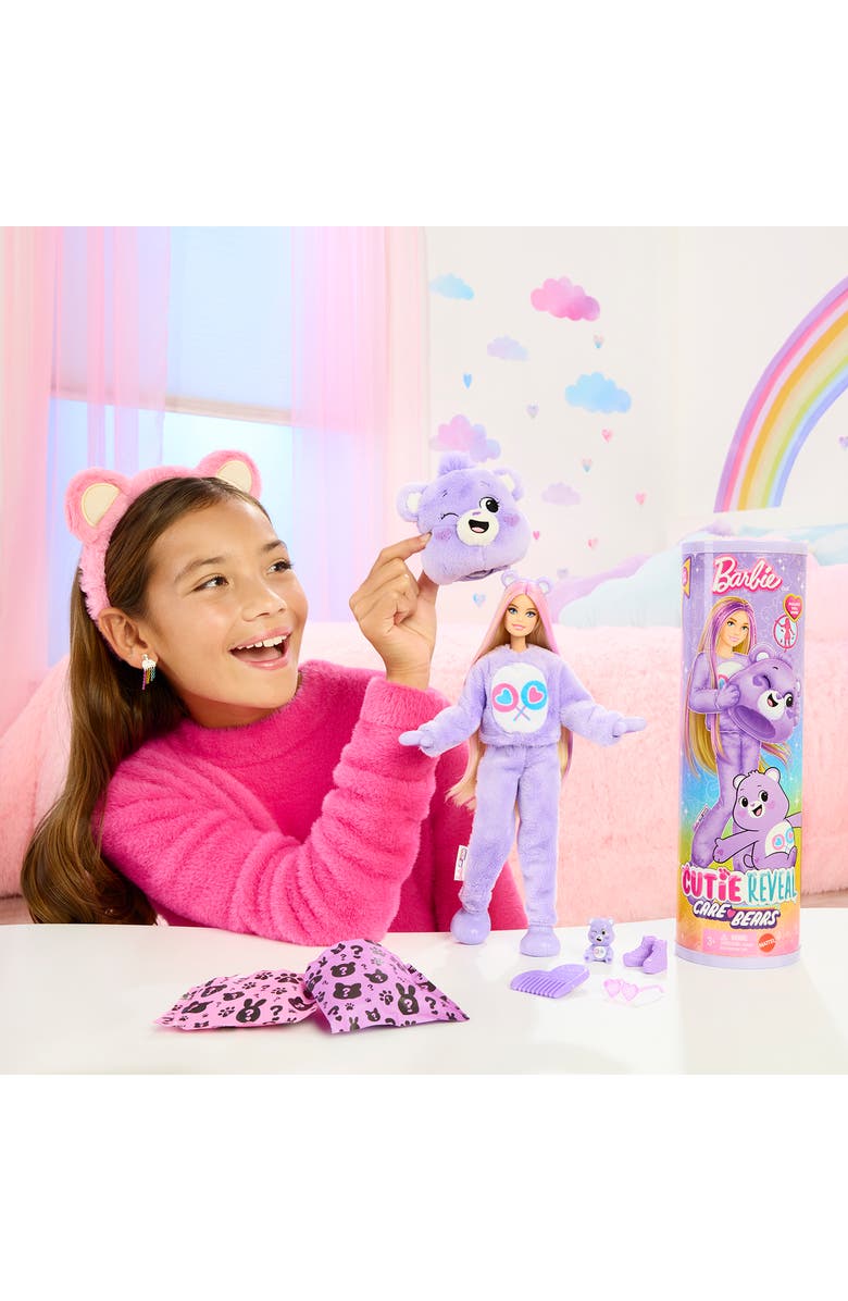 Barbie Care Bears Cutie Reveal<sup>™</sup> Share Bear Doll with 10 Surprises, Alternate, color, 