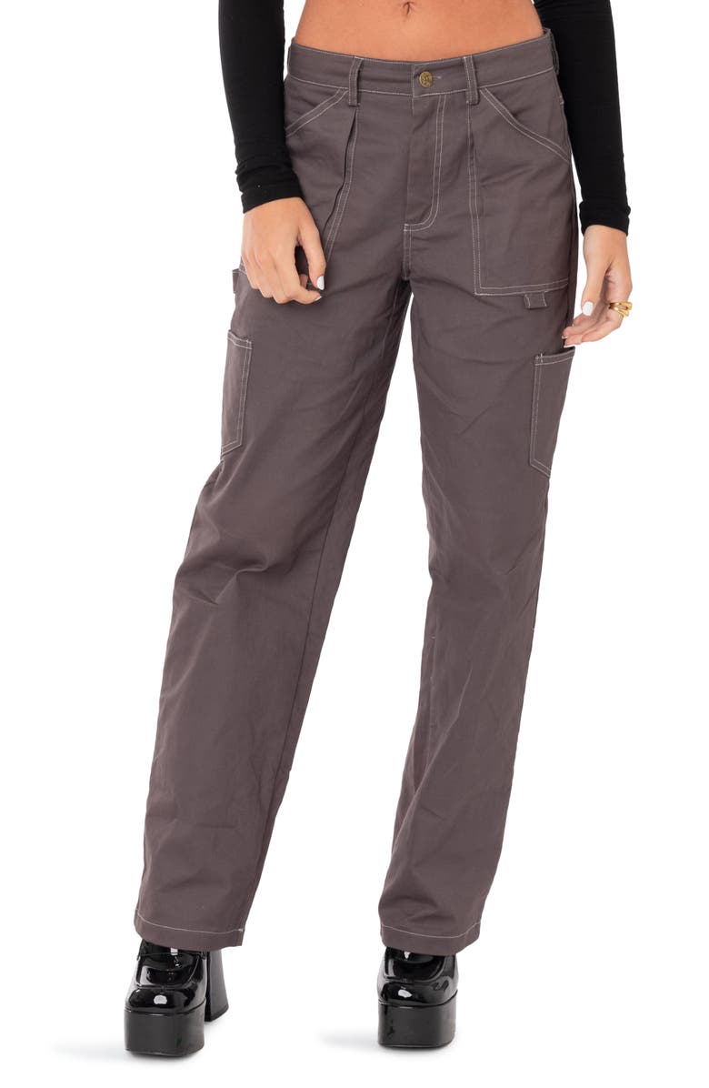 EDIKTED Ada Low Rise Cargo Pants, Main, color, 