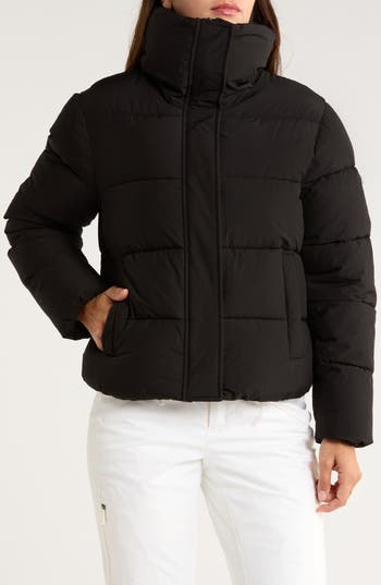 Bcbgeneration Water Resistant Puffer Jacket In Black