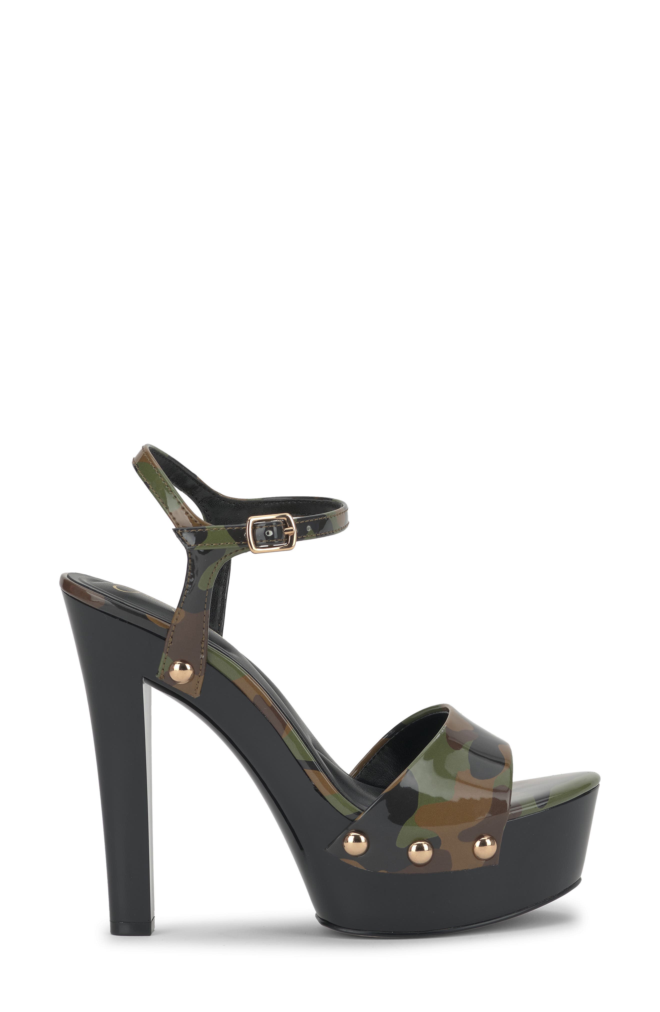 Jessica Simpson Calenta Ankle Strap Platform Sandal, Alternate, color, Green Multi