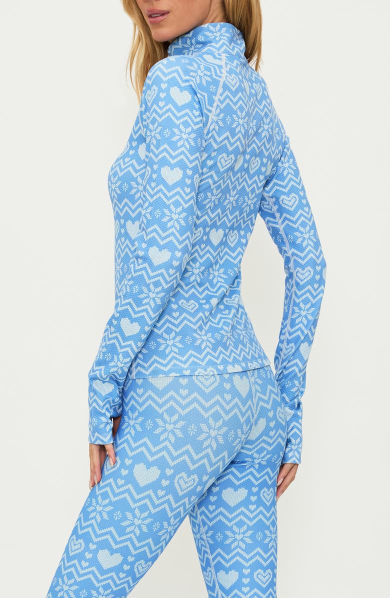 Beach Riot Kamara Fair Isle Half Zip Top, Alternate, color, 