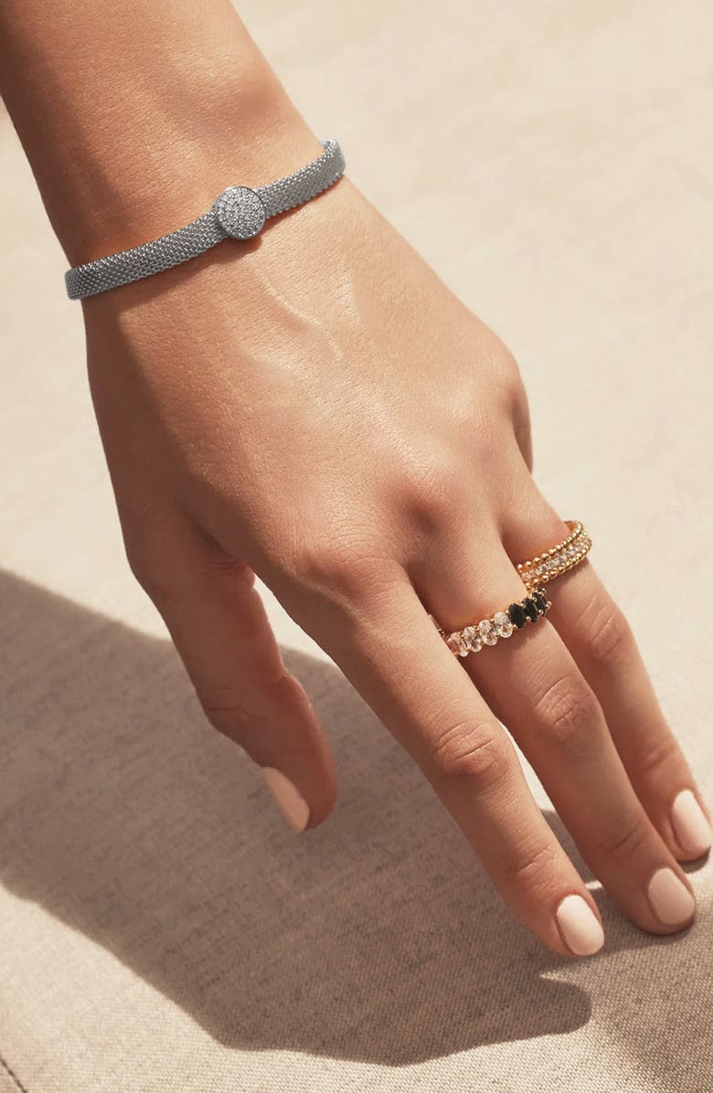 Bearfruit Jewelry Elise Statement Cocktail Bracelet, Alternate, color, Silver