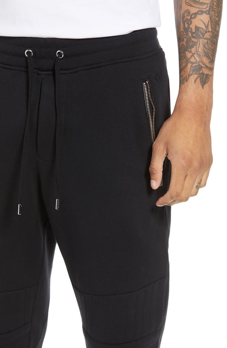 The Kooples Classic Slim Fit Fleece Joggers, Alternate, color,