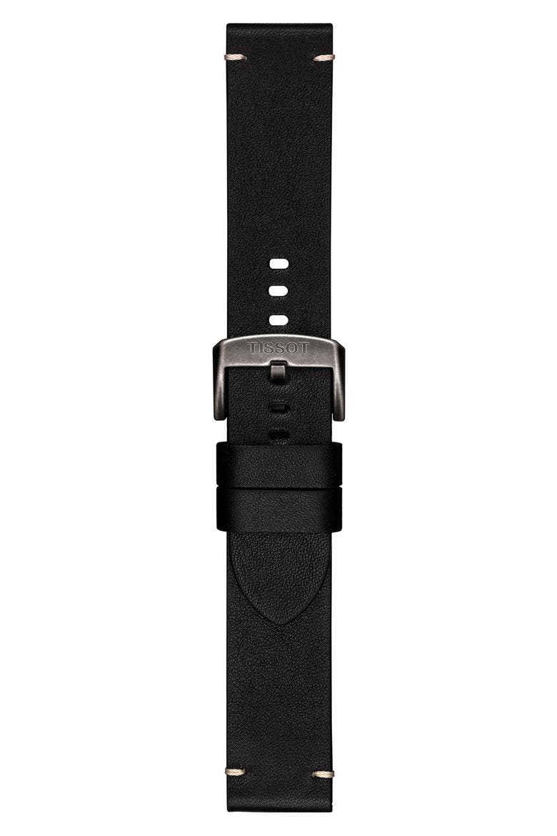 Men's Gent XL 3x3 Street Basketball Leather Strap Watch, 42mm, Alternate, color, GREY