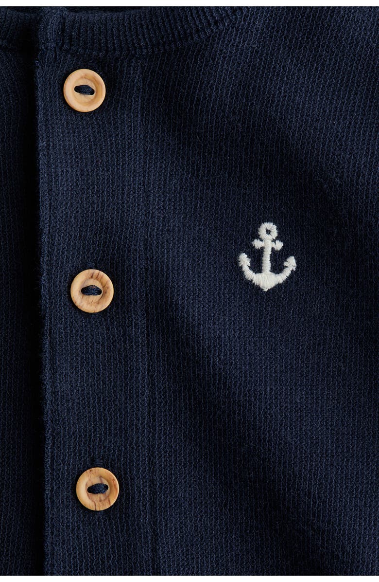 H&M Cotton Jersey Romper Suit, Alternate, color, Navy Blue/Anchor