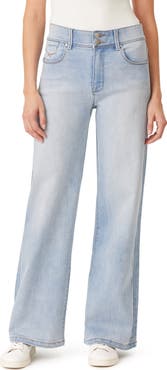 CURVE APPEAL Desk to Dinner 32-Inch High Rise Wide Leg Jeans