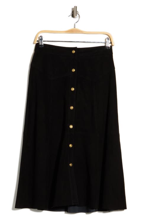 Calica Suede Midi Skirt