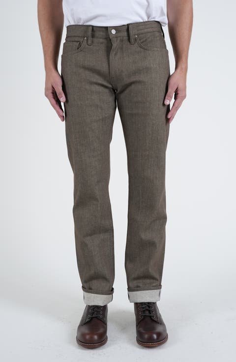 The Hammer Straight Leg 10.5-Ounce Stretch Selvedge Jeans (Brown Raw)