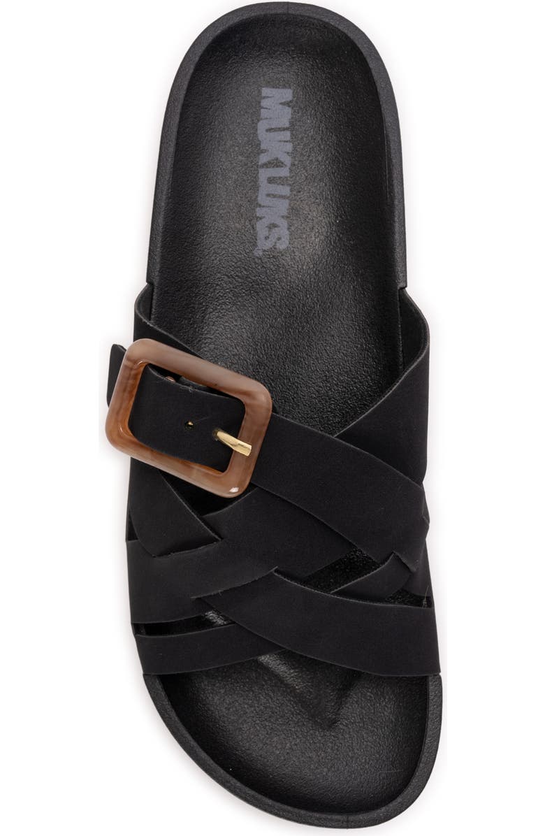 MUK LUKS Grand Shayna Slide Sandal, Alternate, color, Black