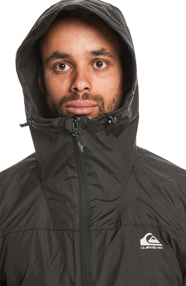 Quiksilver Overcast Water Repellent Hooded Windbreaker, Alternate, color, 